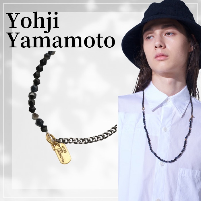 ネックレス・チョーカー Yohji Yamamoto ONYX BRASS CHAIN NECKLACE BRACELET