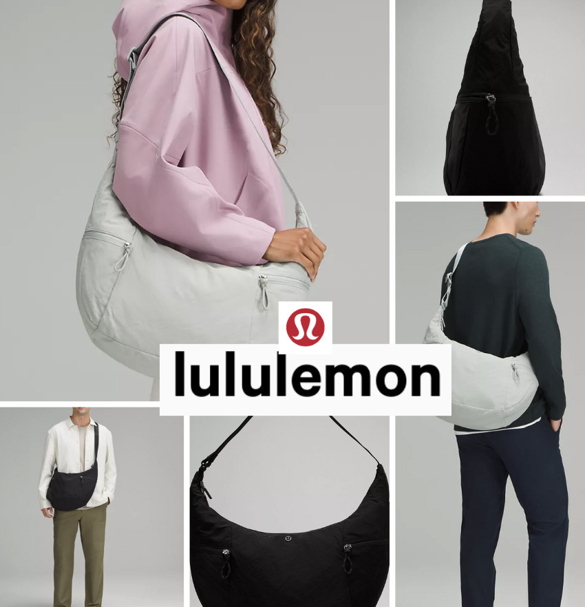 【ルルレモン】実用的なデザイン Large Slouchy Sling Bag 13L