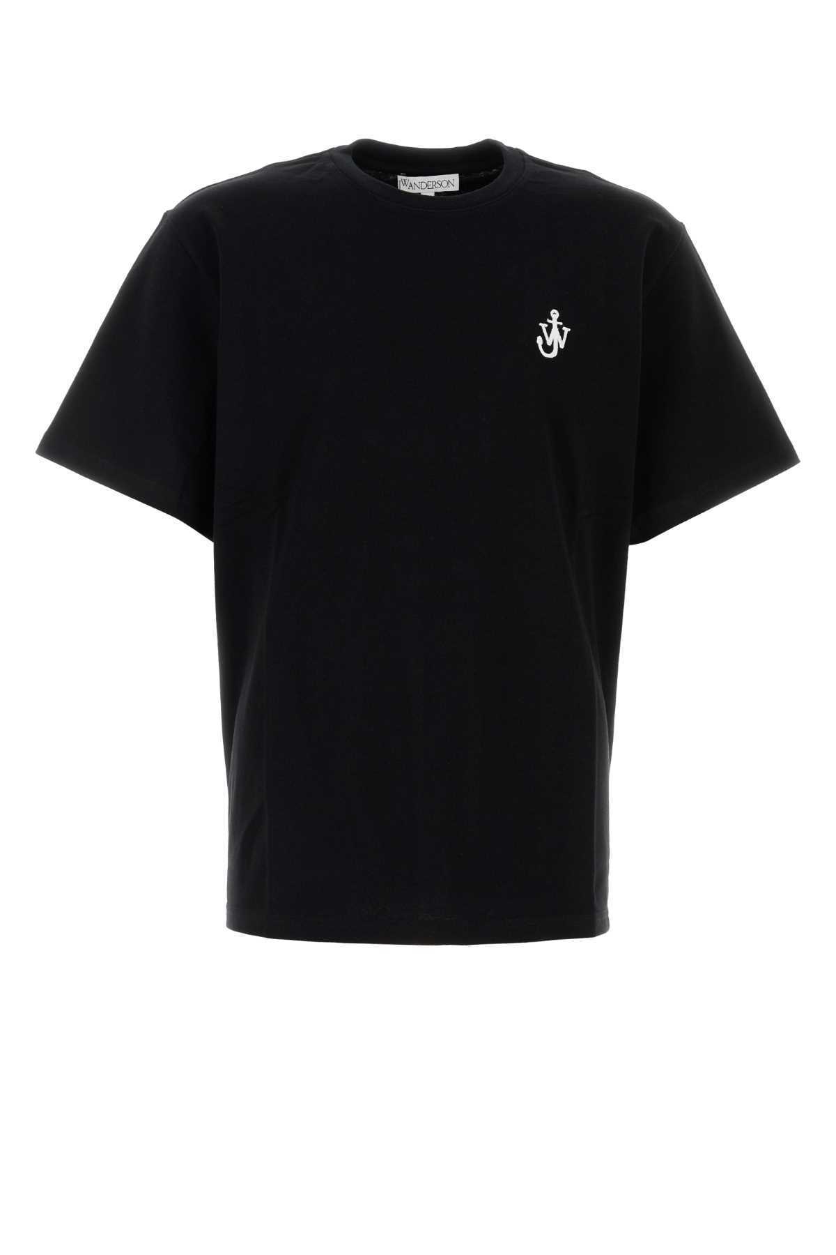 Tシャツ・カットソー JW ANDERSON Black Cotton T-Shirt