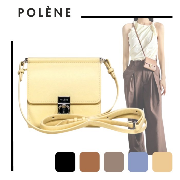 POLENE●バッグ2個持ちコーデ●Sept ストラップ ウォレット 財布