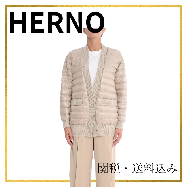 関税・送料込み【HERNO】カーディガンスタイル ジャケット