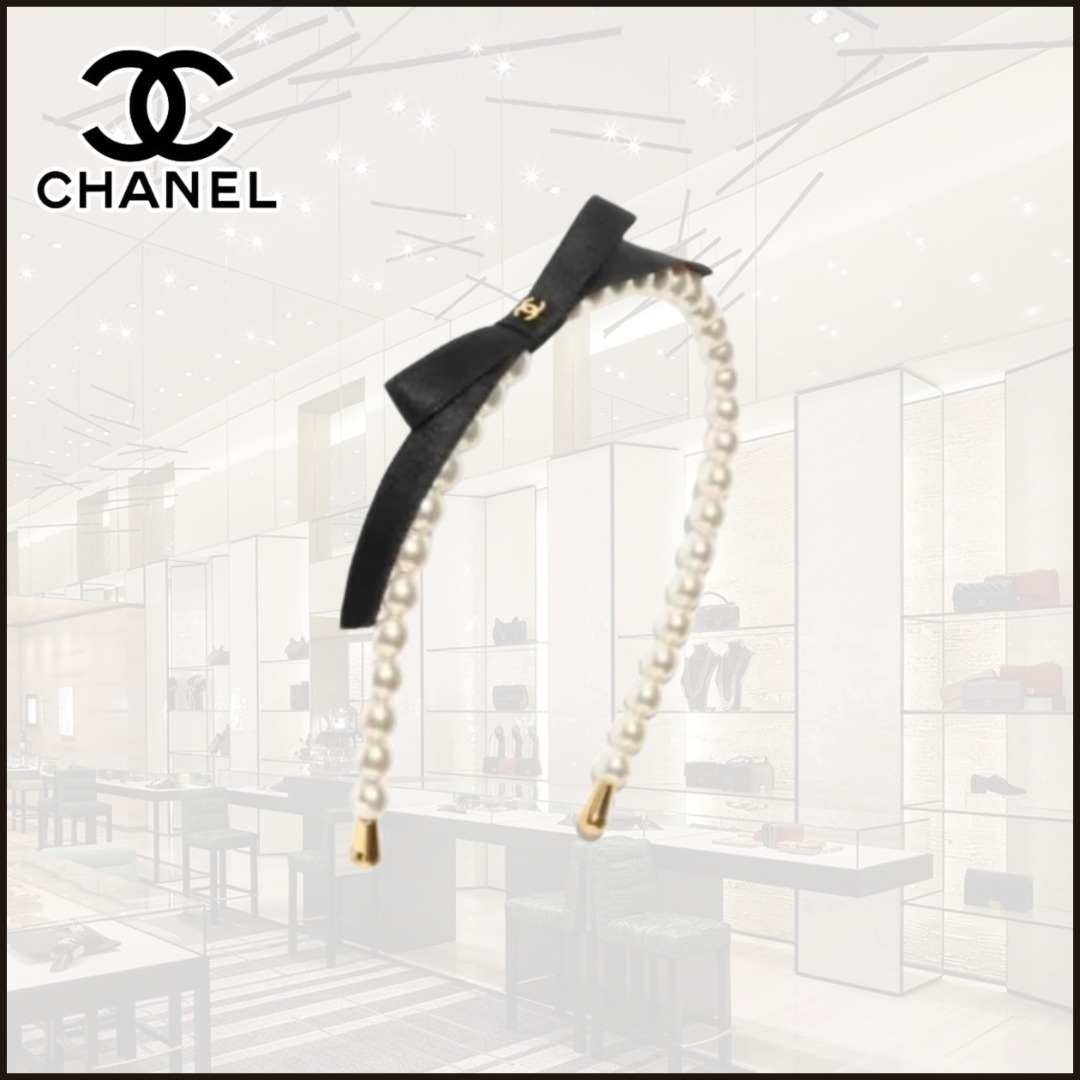 25P 上品♪】CHANEL シャネル パール カチューシャ ヘアバンド