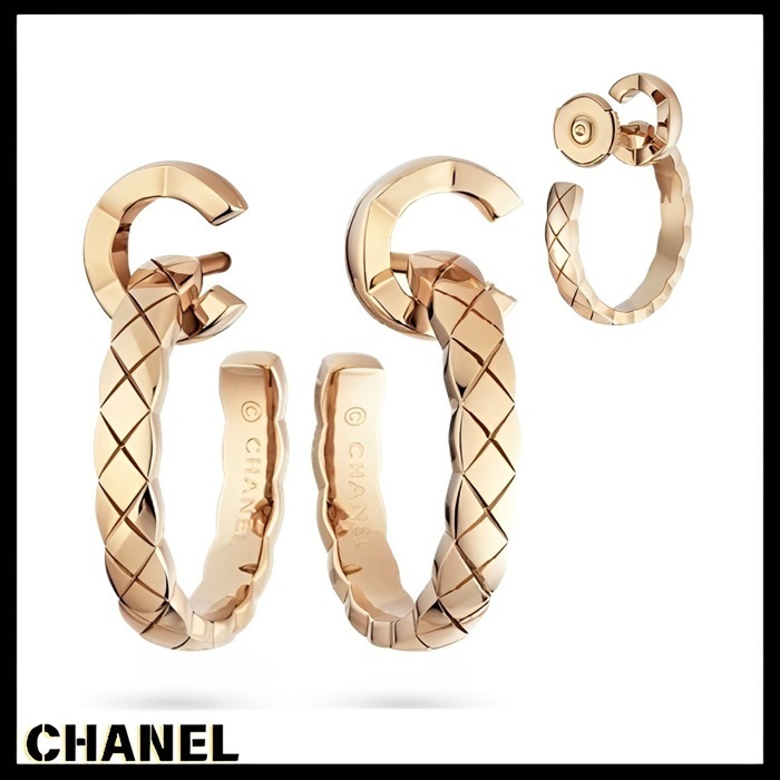 CHANEL 国内買付 ココ クラッシュ コレクションHoopEarrings 18k