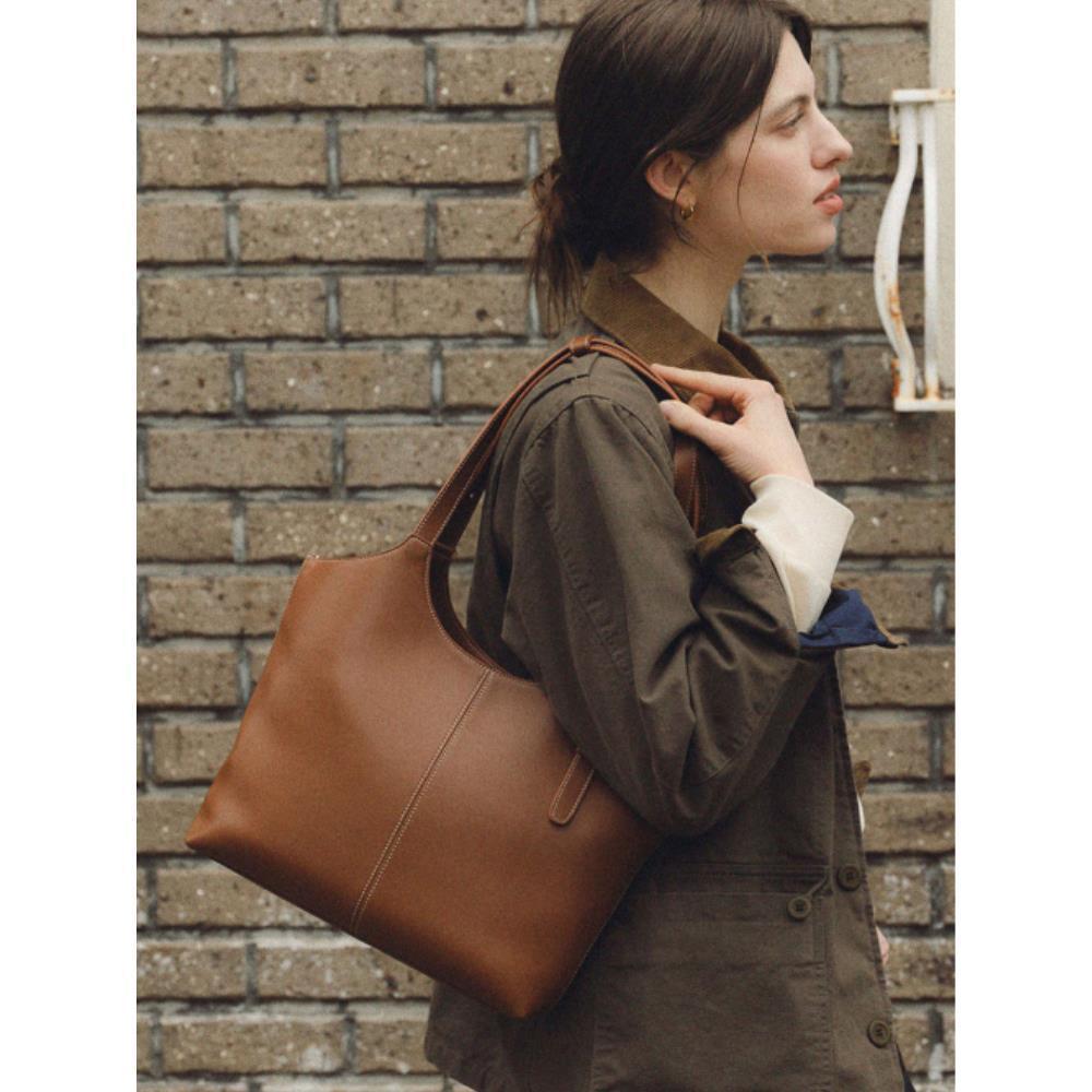 ★DE MERIEL★ 90 Veneta Bag Medium Tan Brown VENETA