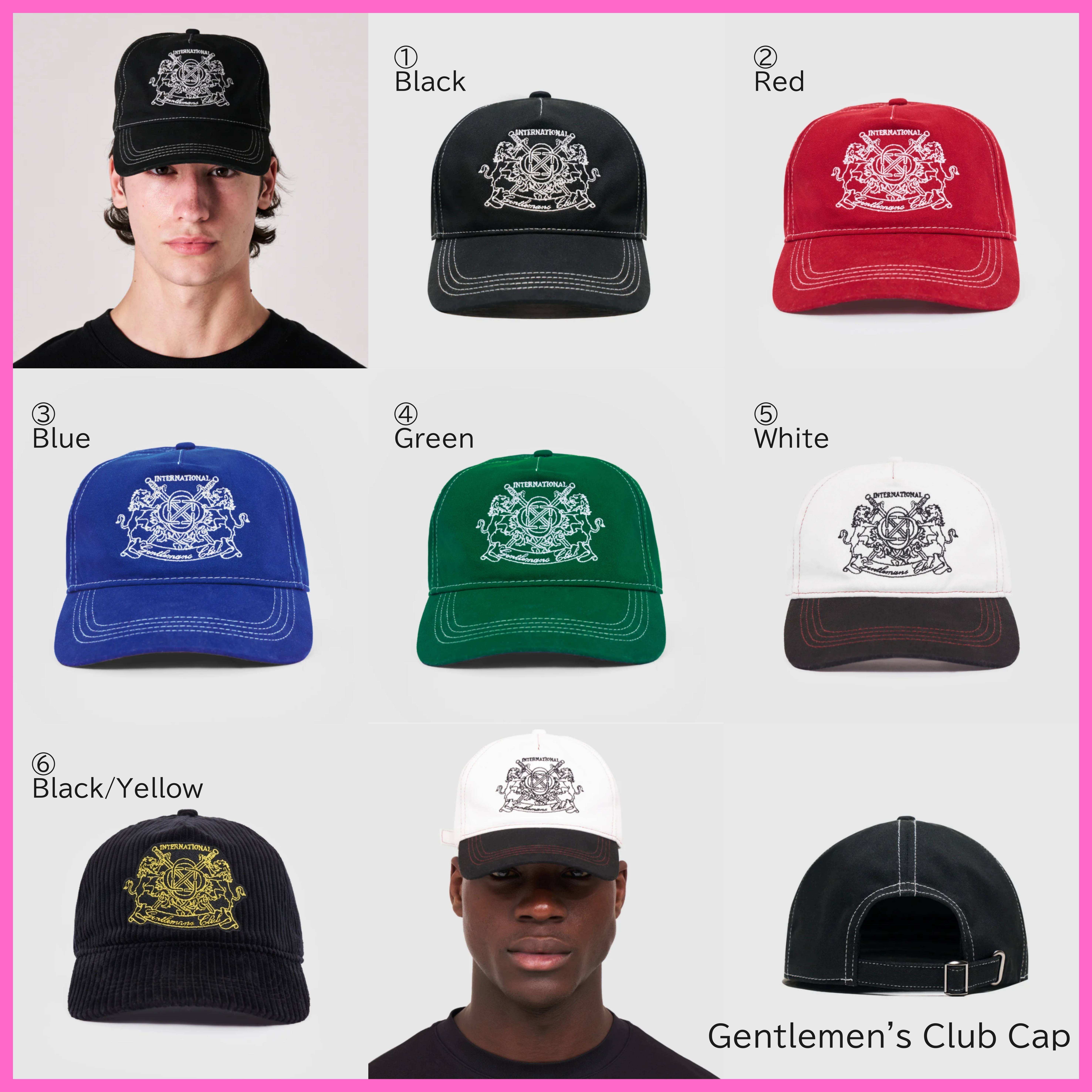 送料関税込【CRAFTD London】Gentlemen's Club Cap (6色) 国内発