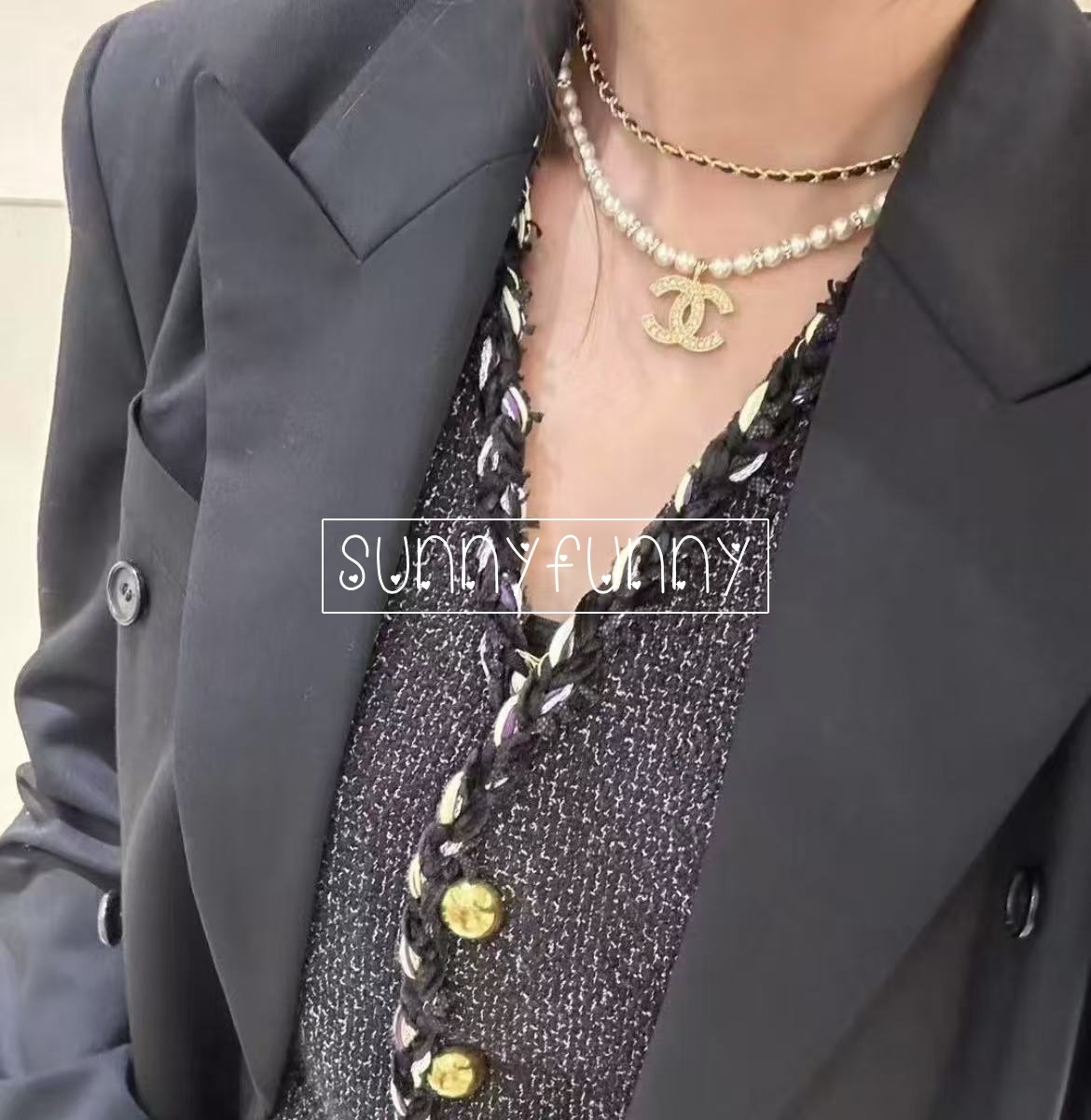 《限定人気★》CHANEL ネックレス パール レザー