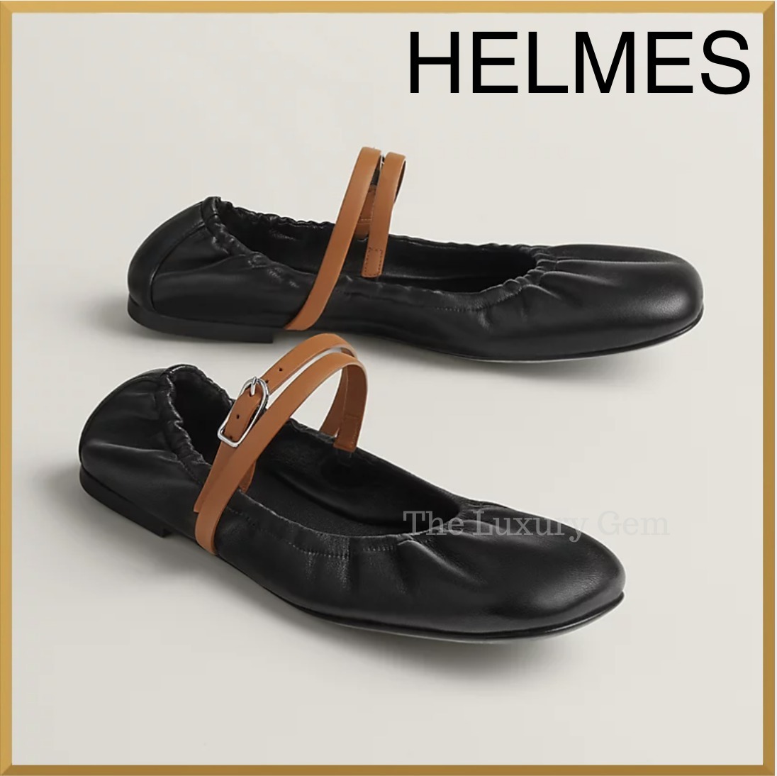 人気【HERMES】ジョリー バレエフラット