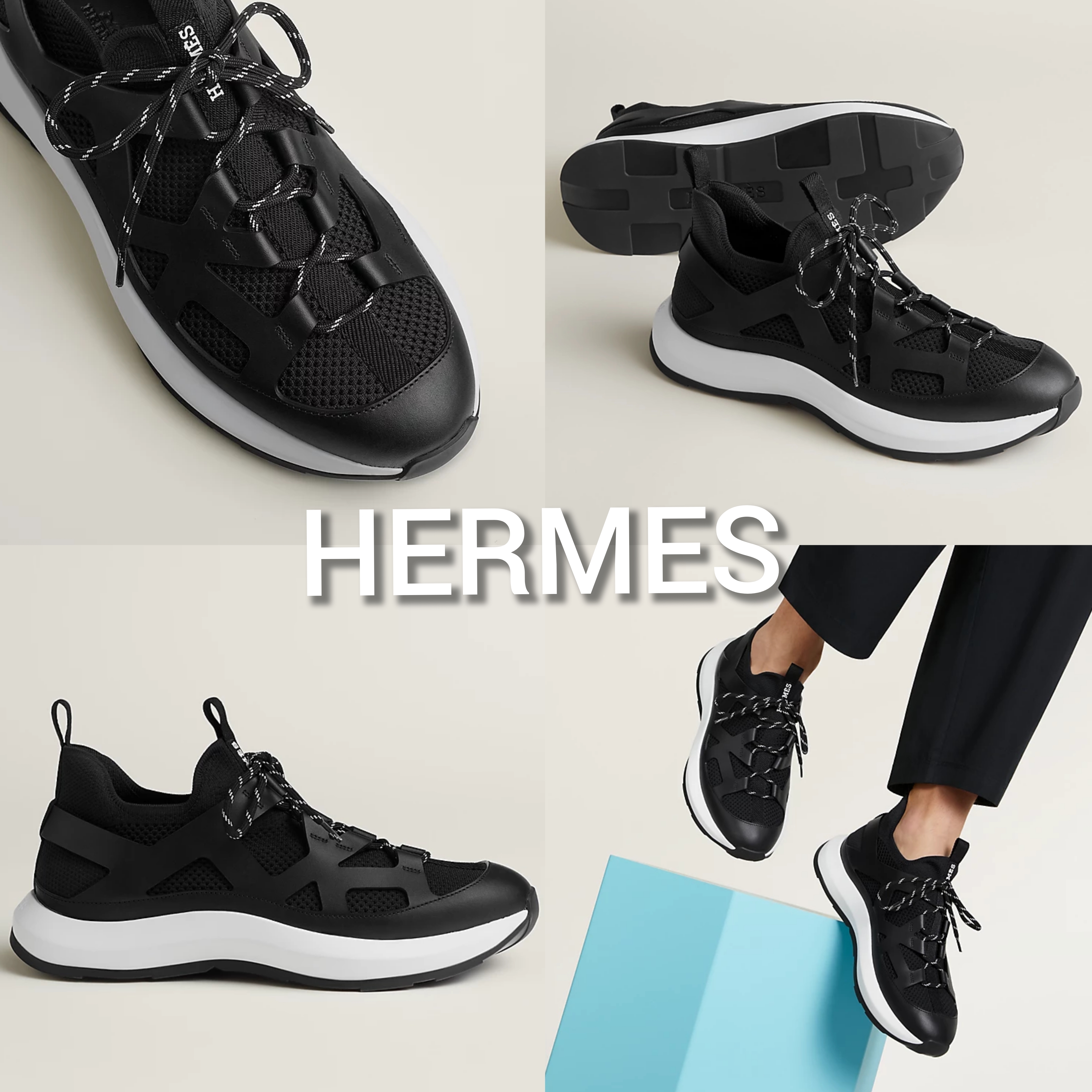 【大好評★】HERMES メンズ スニーカー シューズ 超軽量☆