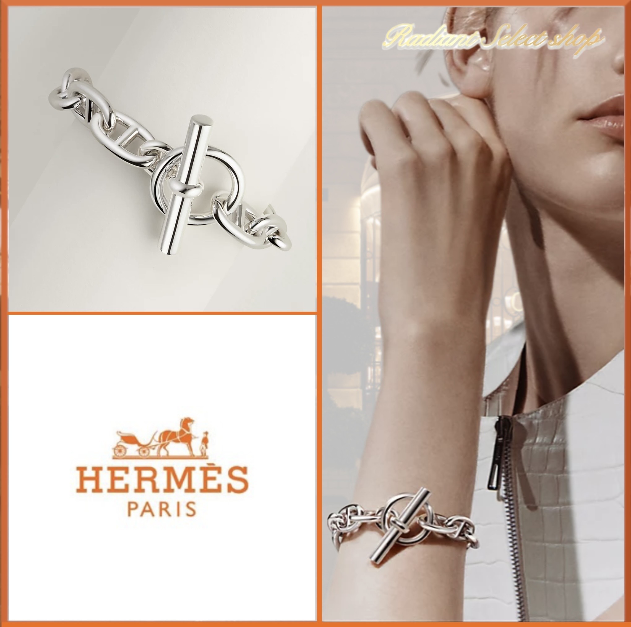 【HERMES】入手困難！アンカーチェーン ブレスレット ラージ