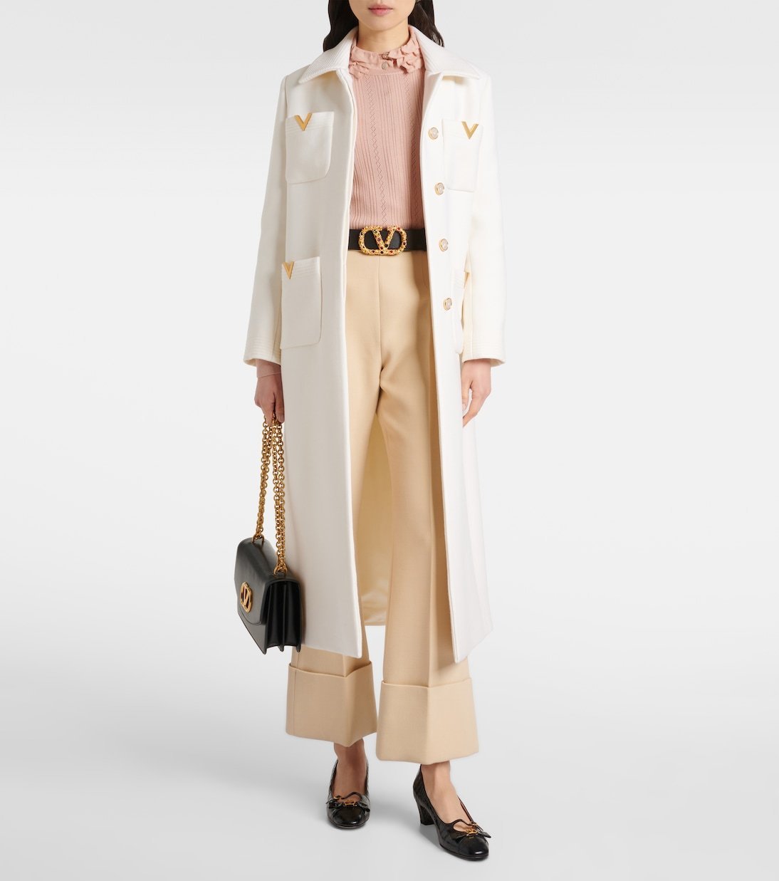 Valentino Garavani☆関税込☆Bowow 45 クロコ調レザーパンプス Valentino Garavani☆関税込☆Bowow 45 クロコ調レザーパンプス