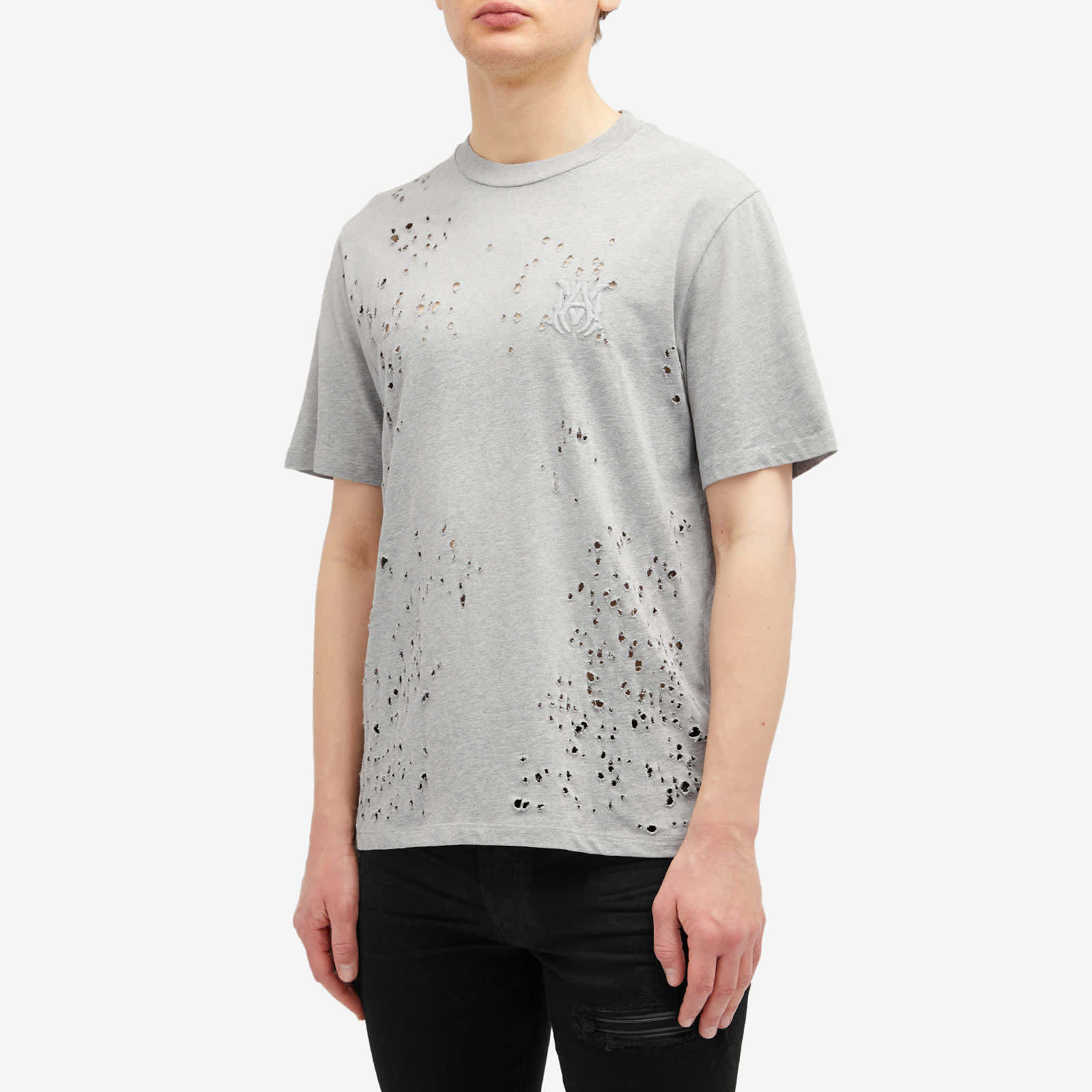 《洗練されたスタイル》【AMIRI】ショットガン刺繍ロゴ T シャツ