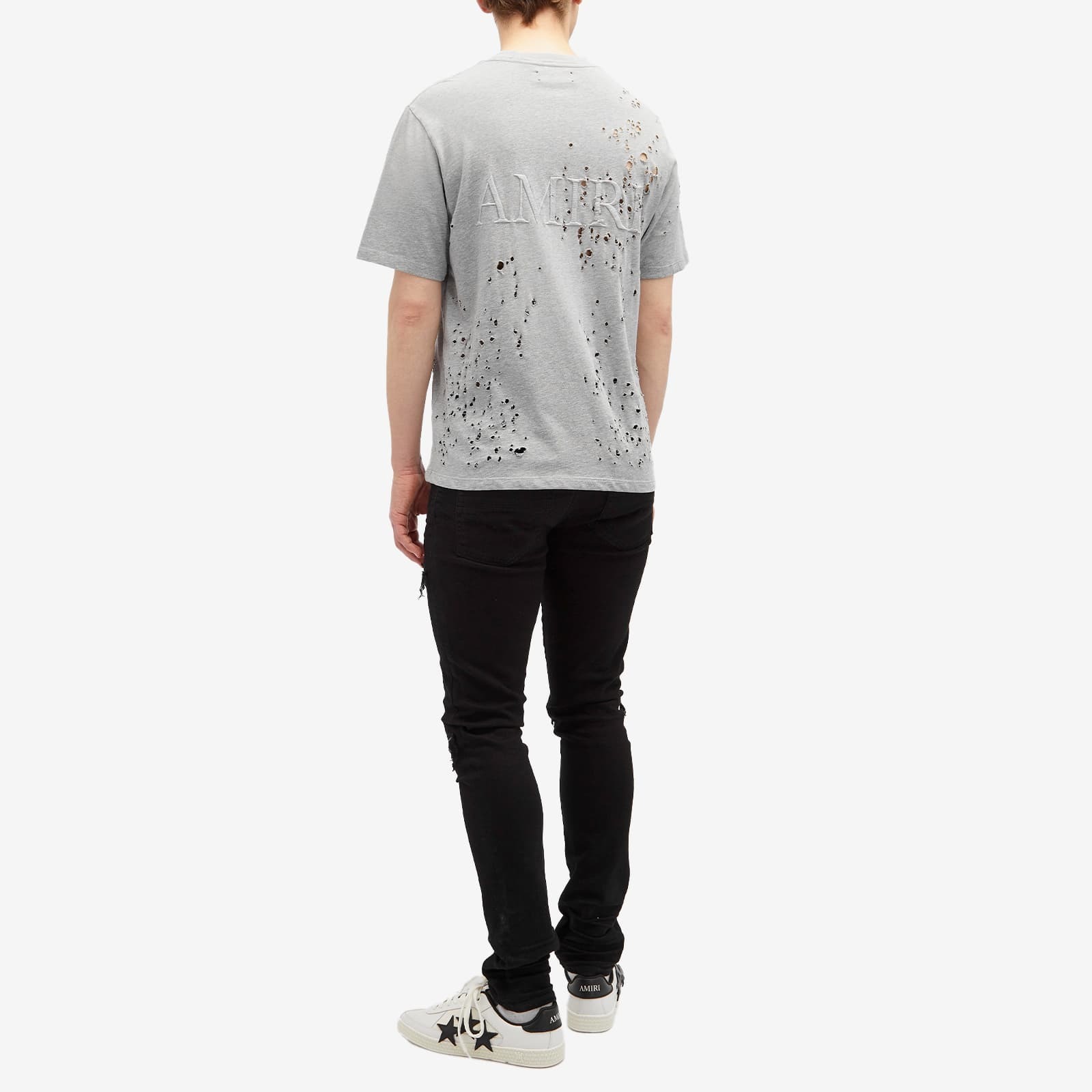 《洗練されたスタイル》【AMIRI】ショットガン刺繍ロゴ T シャツ