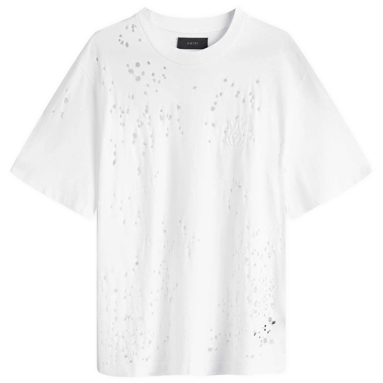 《洗練されたスタイル》【AMIRI】ショットガン刺繍ロゴ T シャツ