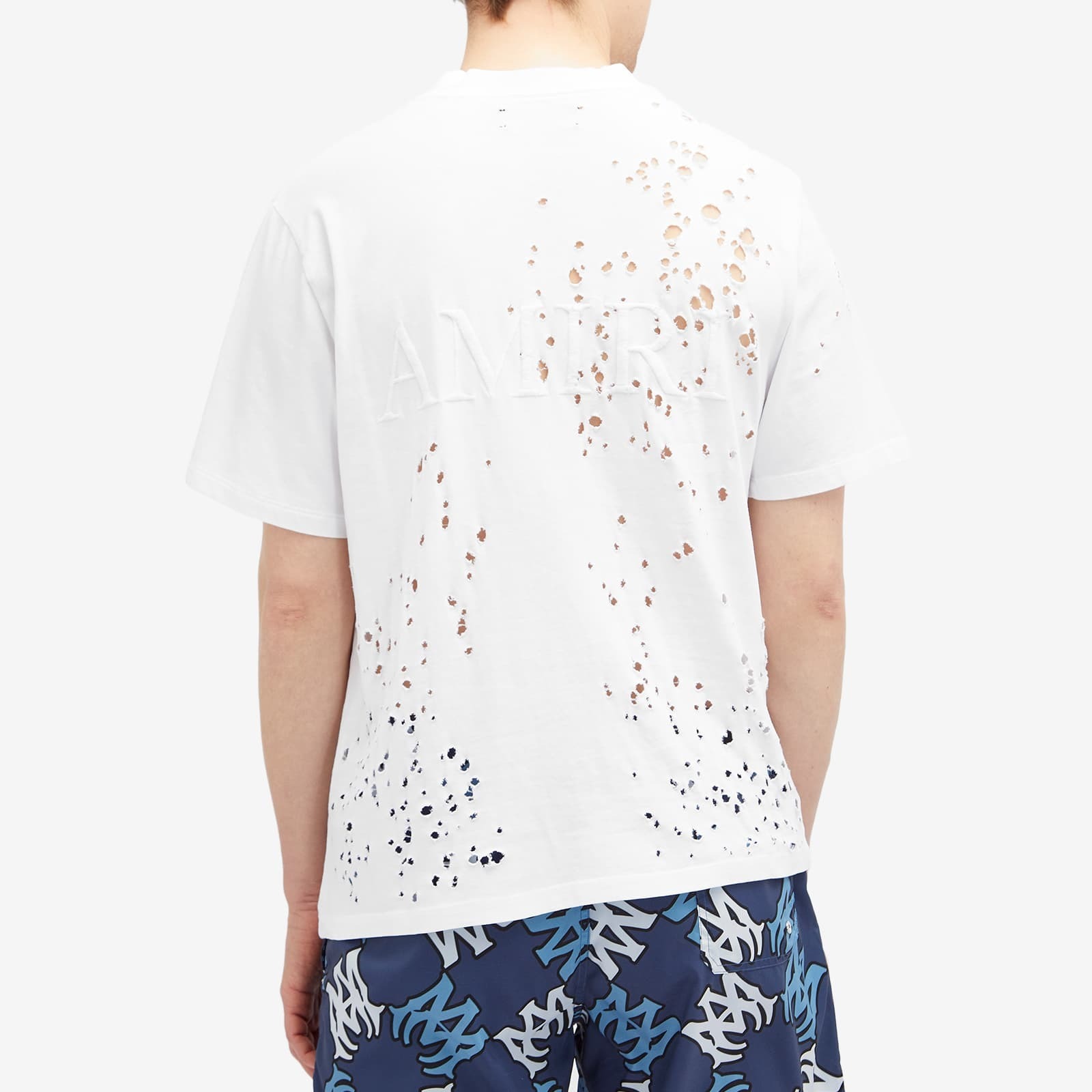 《洗練されたスタイル》【AMIRI】ショットガン刺繍ロゴ T シャツ
