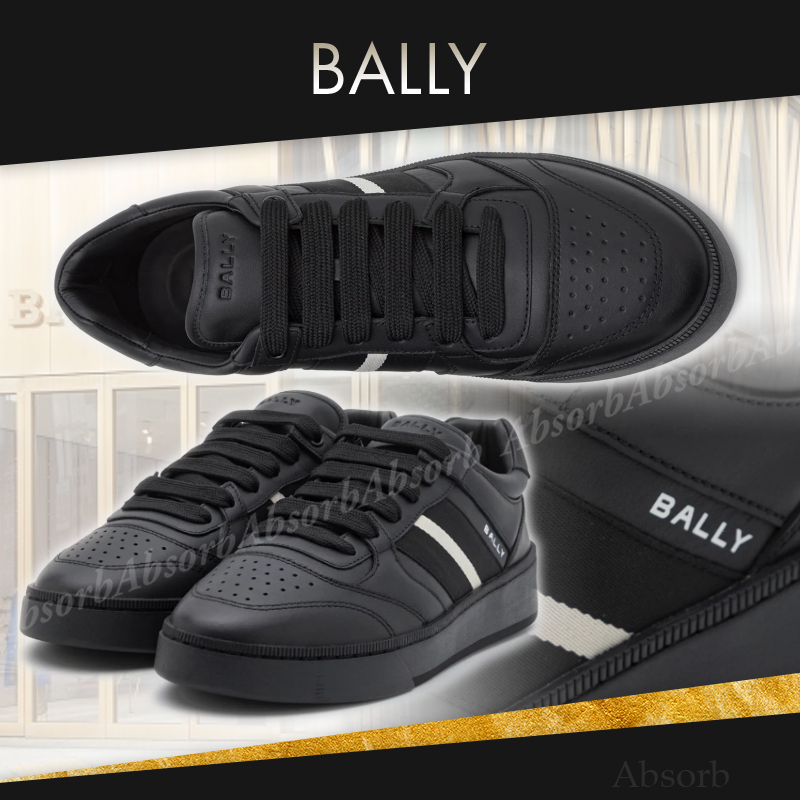 【24AW NEW】BALLY_men / Raise カーフレザー スニーカー /Black
