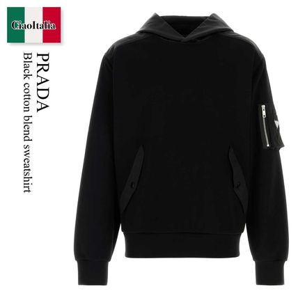 ブラック（黒）系 PRADA(プラダ) スウェット・トレーナー(メンズ
