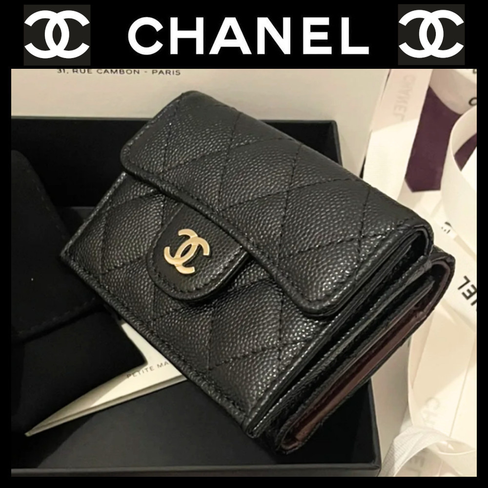 【お洒落♪】CHANEL ３つ折り財布 ミニ財布