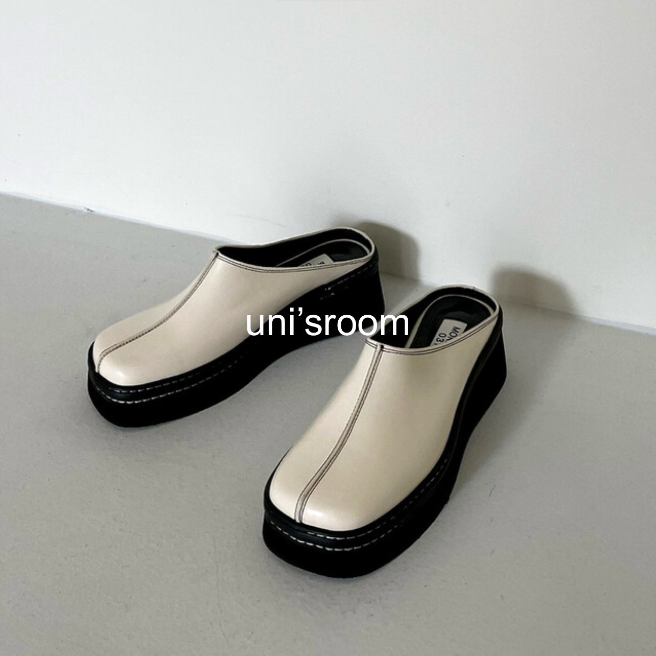 uni's room■3color プラットフォームステッチサボ SS-SS25-03