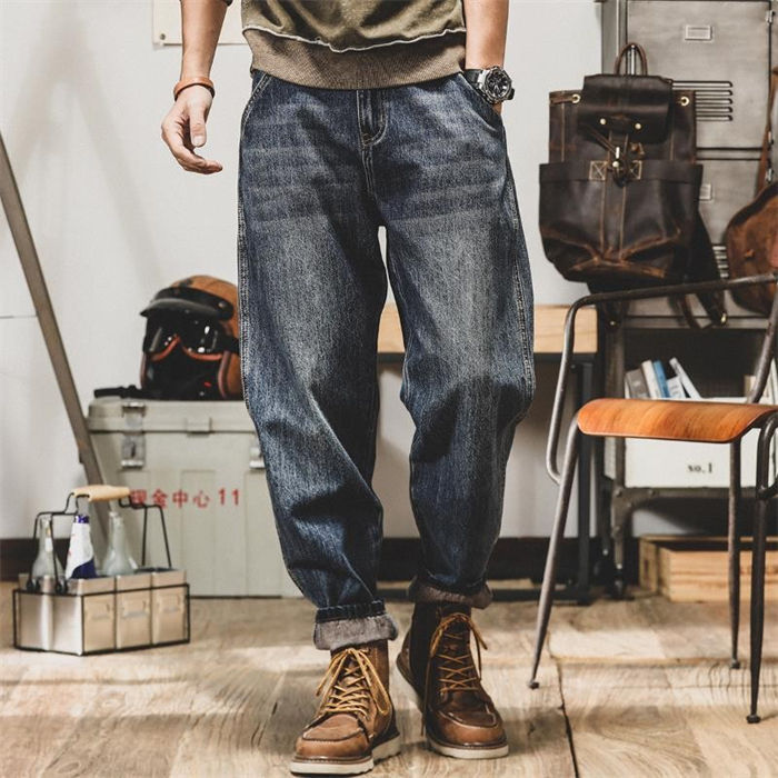 デニムパンツ ジーンズ 裏起毛有/無 2色 28-42seize 24zm1288