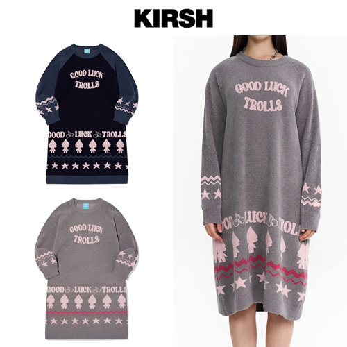 ★24-25FW新作★KIRSH★TROLLS JACQUARD PAJAMA DRESS
