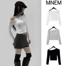 【mnem】Drin One Shoulder Crop Tee