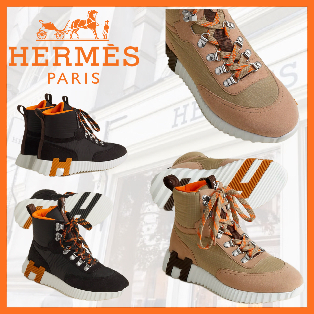 アウトドアに♪【HERMES】 スニーカー クライム