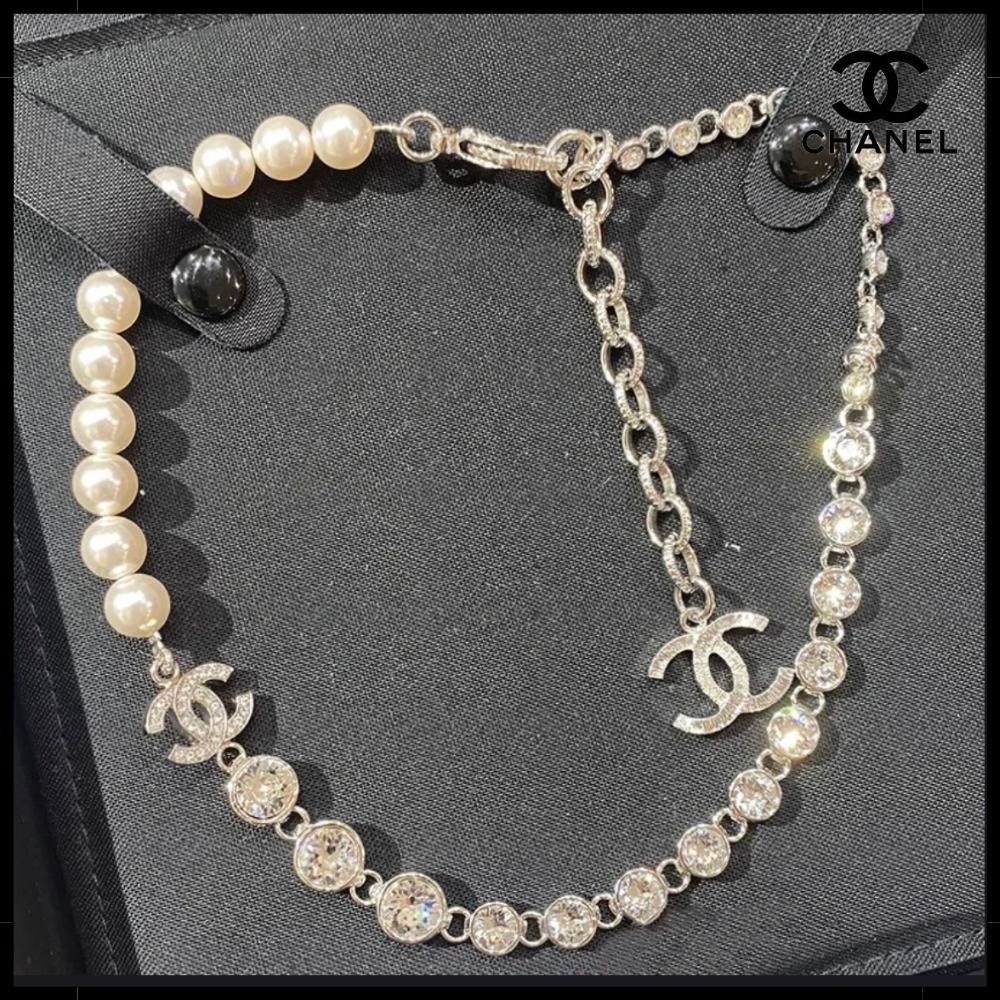 【フォーマルな場に♪】CHANEL CCロゴ パール ネックレス