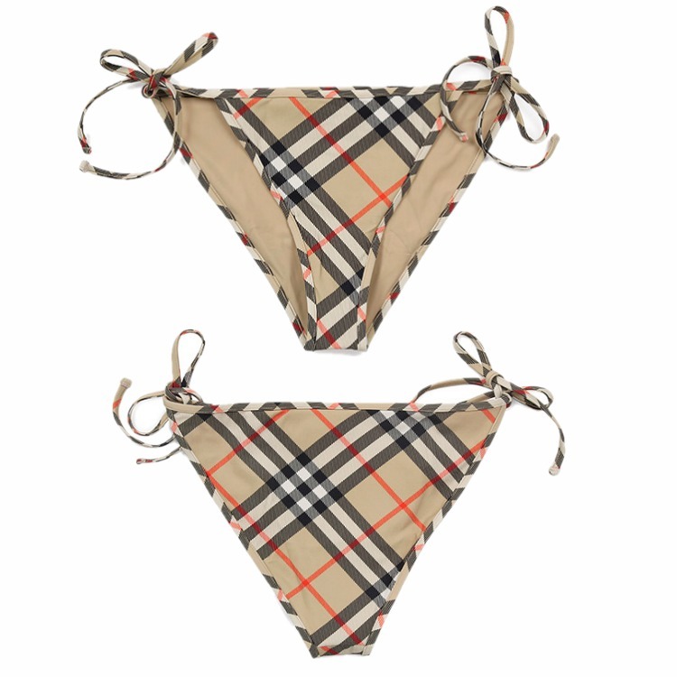 BURBERRY☆25SS チェックデザイン ビキニ ボトム SAND