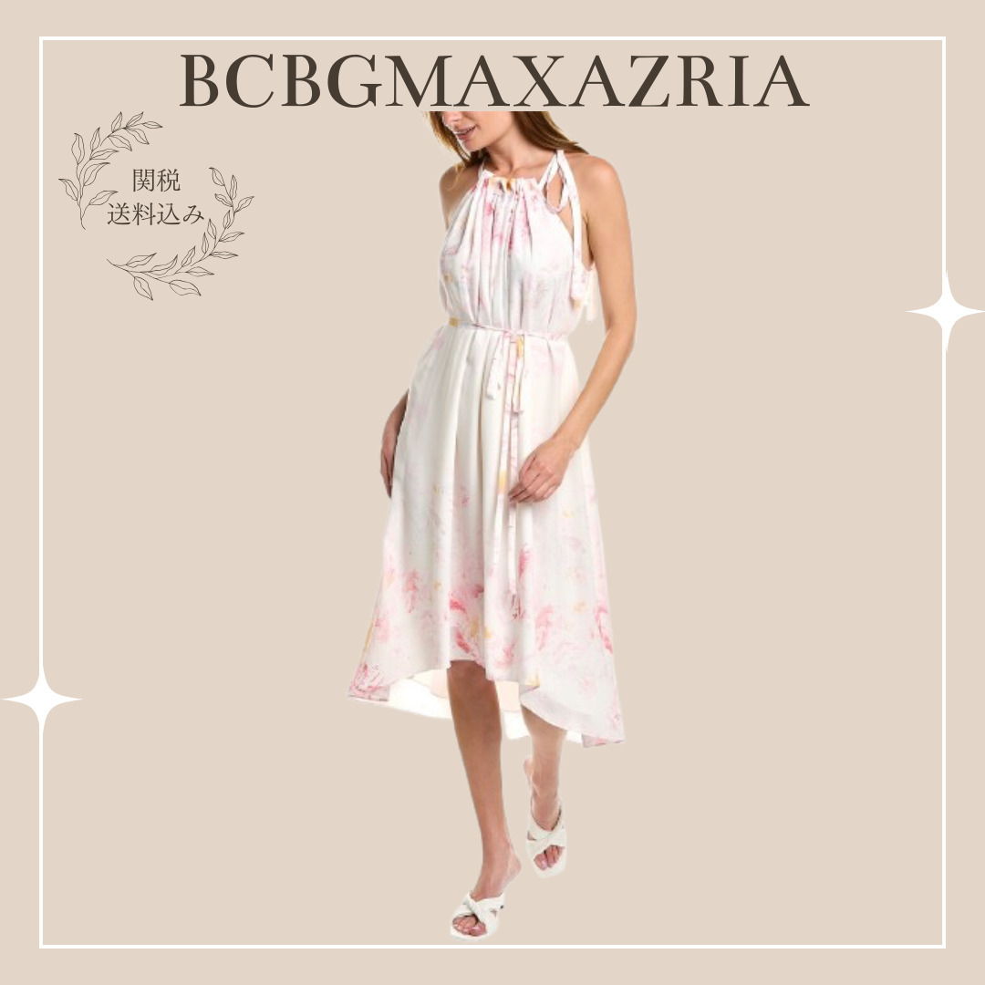 完売間近！【BCBG MAXAZRIA】Gathered Halter Midi Dress