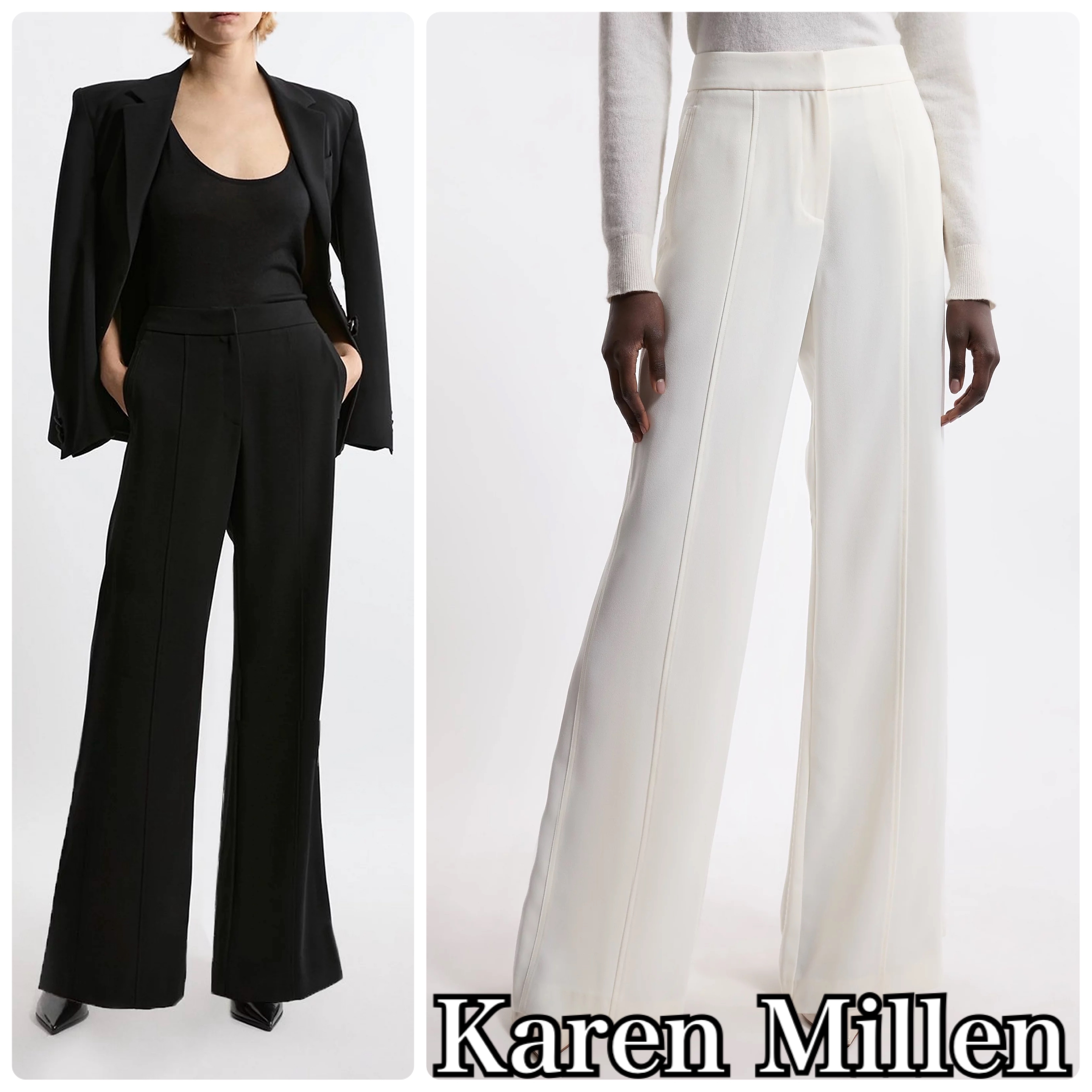 【Karen Millen】テーラード ストレート レッグ パンツ