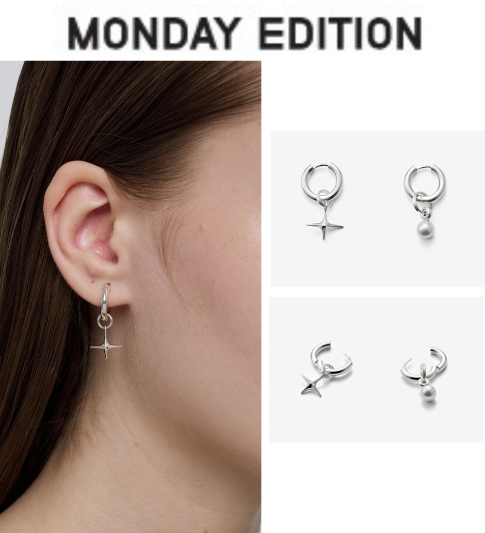 ピアス Fleeting Light and Moon Earrings