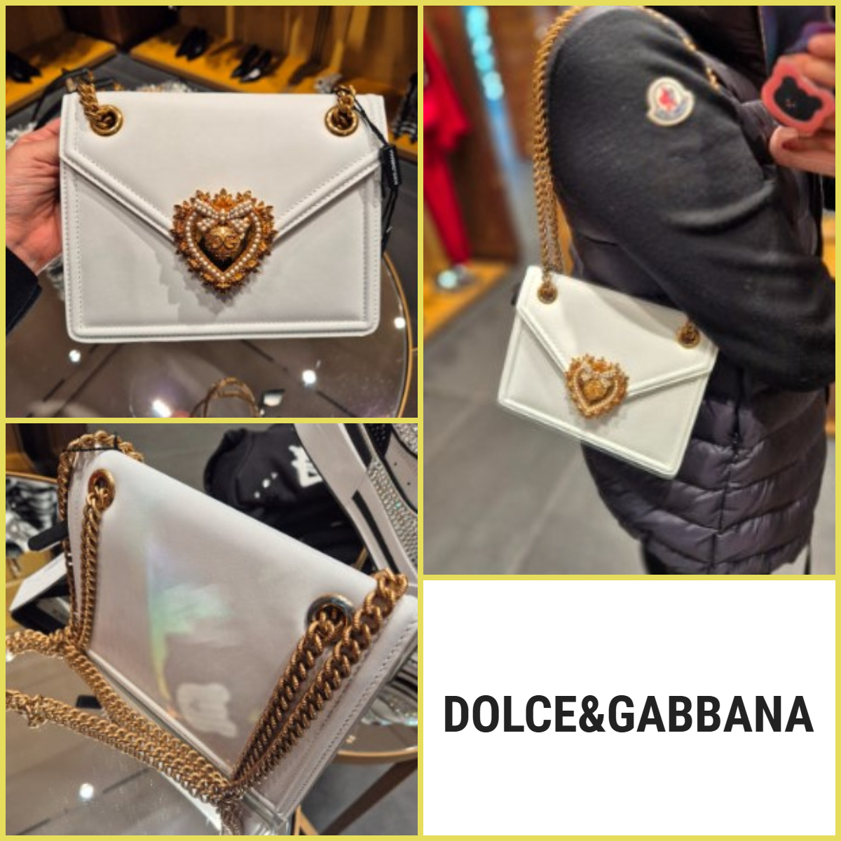 【DOLCE&GABBANA】 D&G ハート バックル ショルダーバッグ