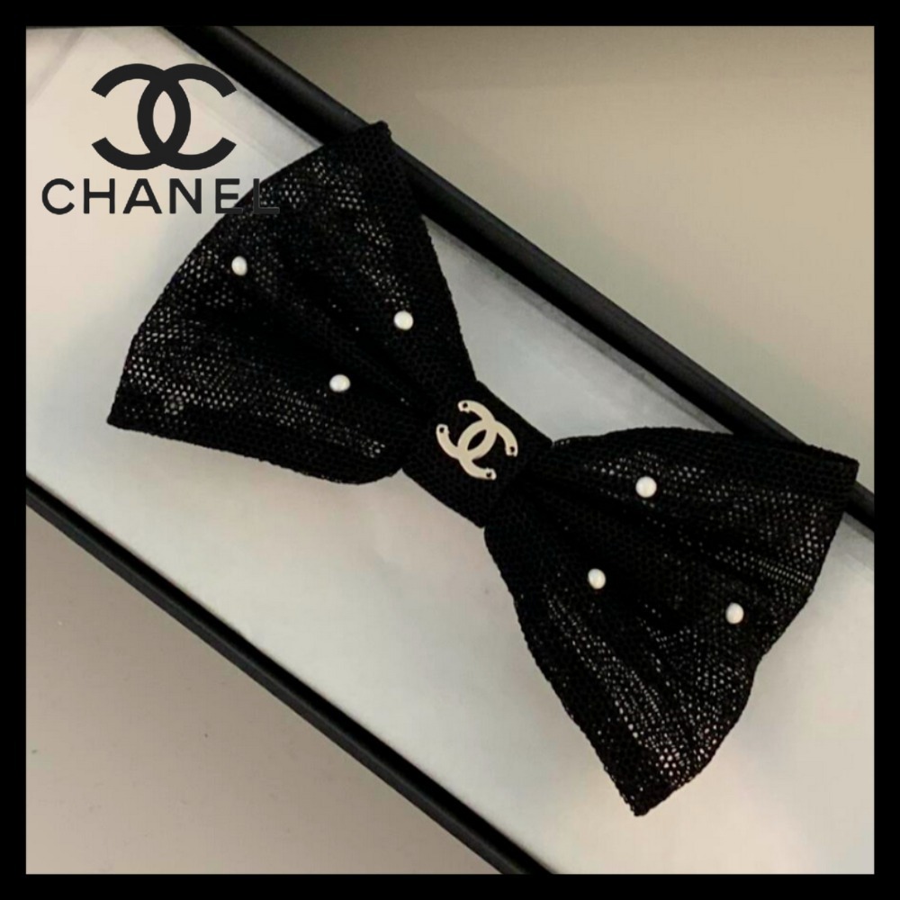 【パールリボン♪】CHANEL ヘアアクセサリー バレッタ