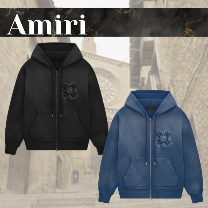 新作★存在感大◎【AMIRI】MA Quad クリスタル フーディー