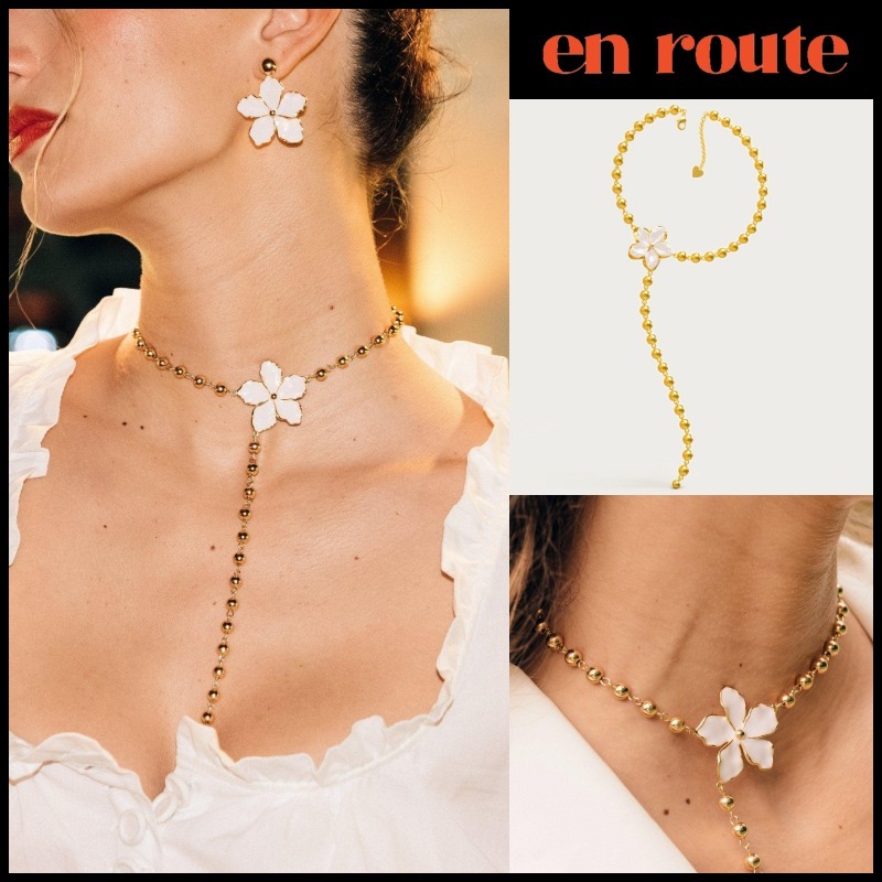 関税/送料込み【en route】18Kフロール ラリッサ ネックレス