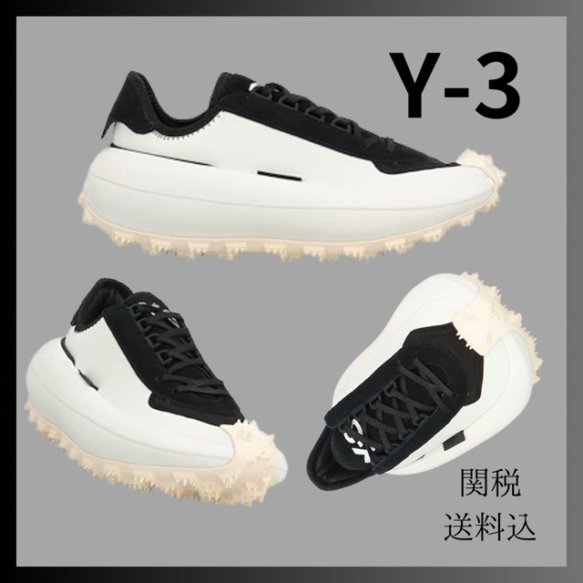 送料関税込み【Y-3 】ロゴ スニーカー