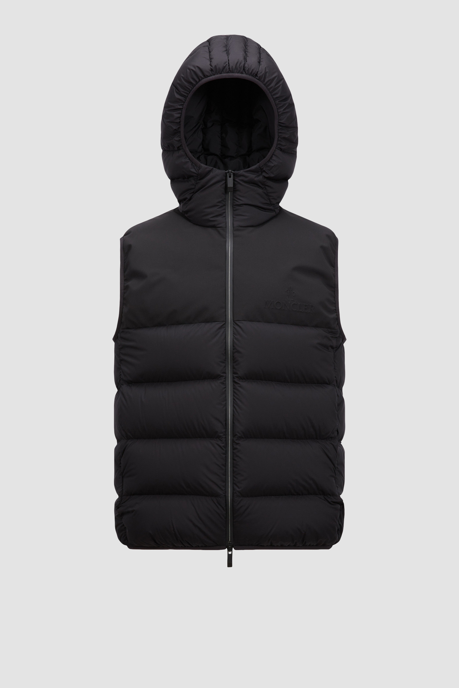 【MONCLER】BRESSE フード ダウンベスト ロングセゾンナイロン MONCLER】BRESSE フード ダウンベスト ロングセゾンナイロン