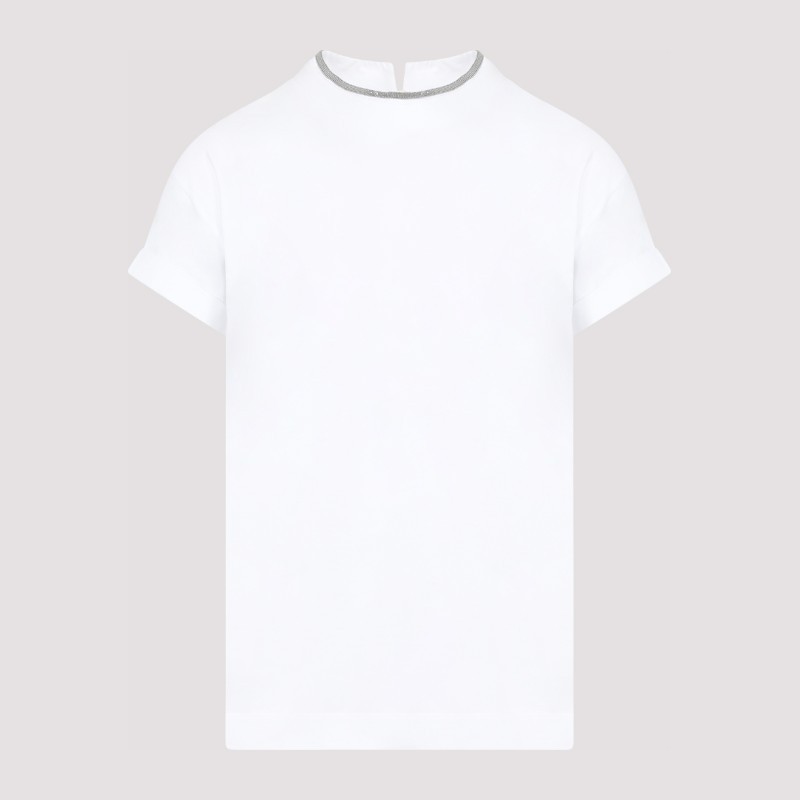 Tシャツ・カットソー BRUNELLO CUCINELLI FW25 TSHIRT (M0T18BD200 C159 BIANCO)