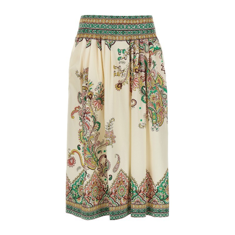 スカート ETRO SS25 Paisley flower skirt (WRFA011299SP5B8 X0802)