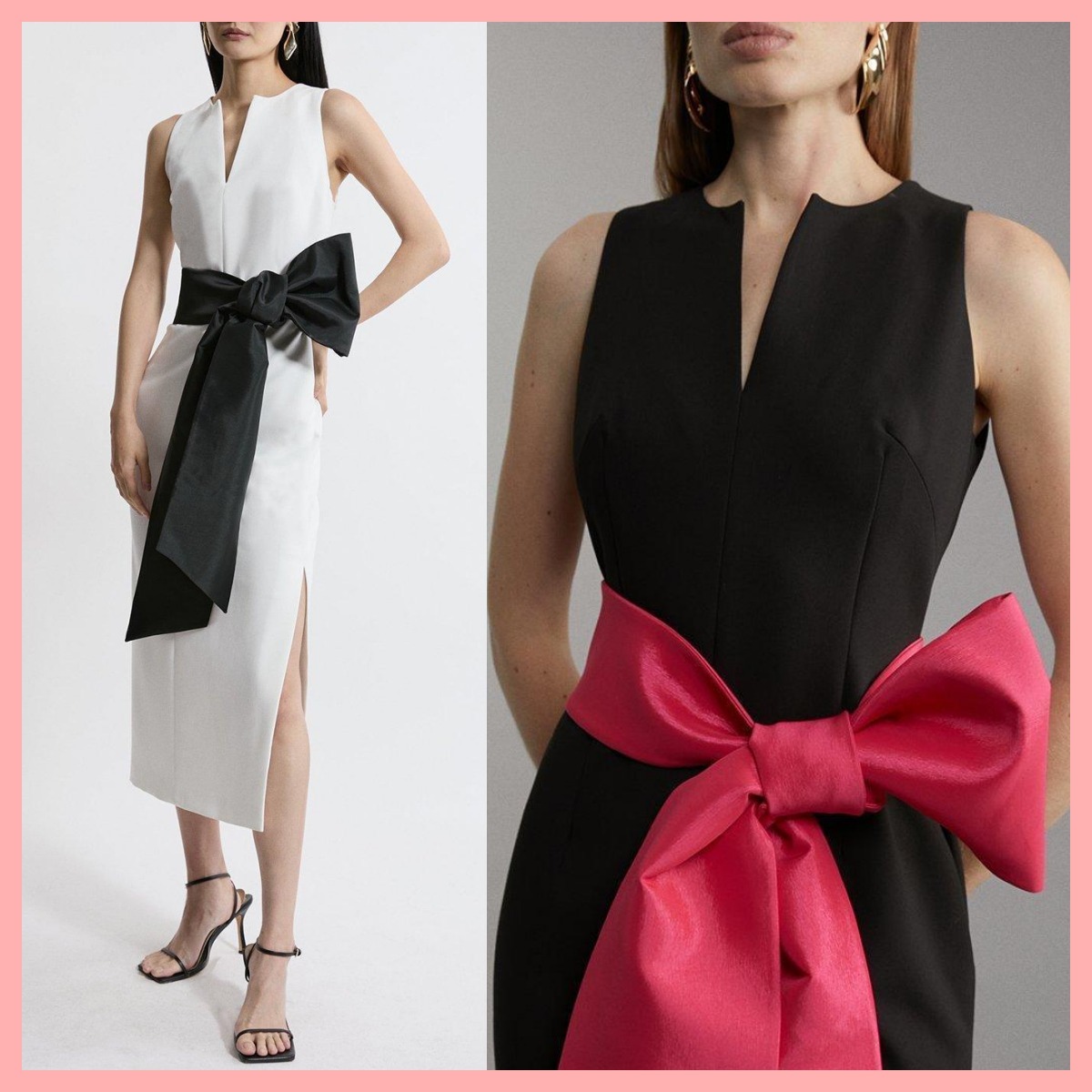 日本未入荷★Karen Millen Vネックペンシルドレス