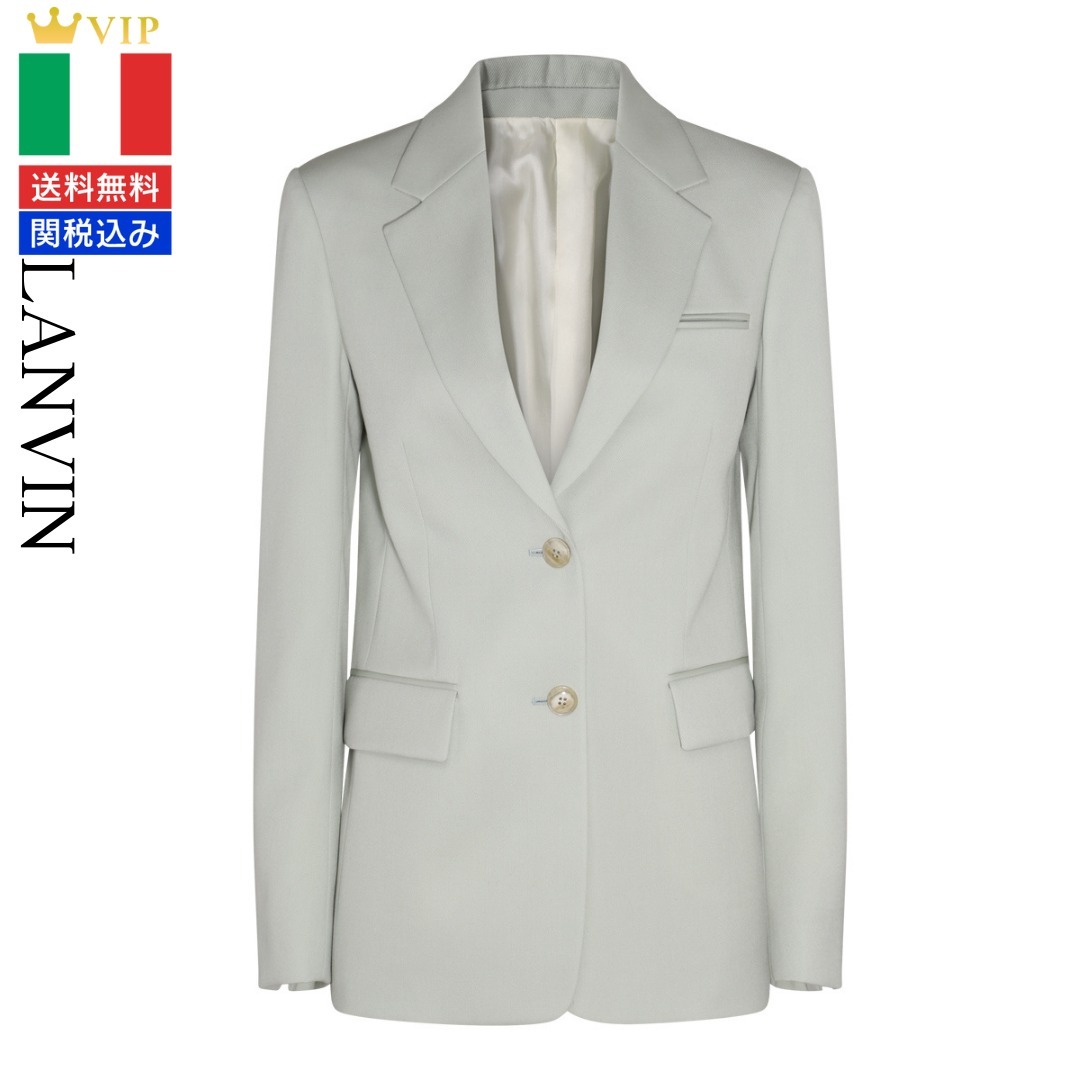 VIP【関税送料無料】希少 LANVIN SAGE VIRGIN WOOL BLAZER