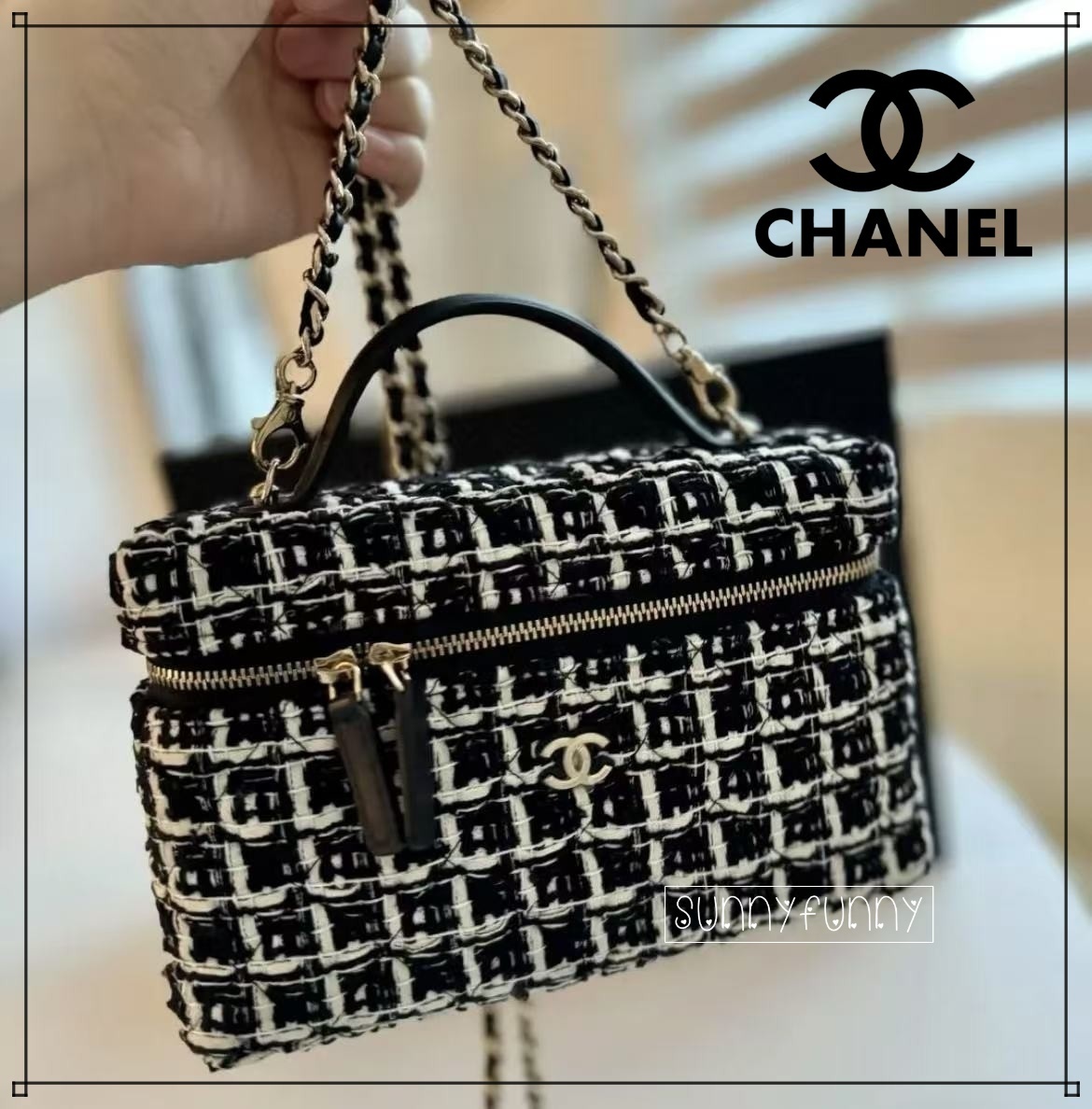 《25C★》CHANEL ヴァニティバッグ ツイード
