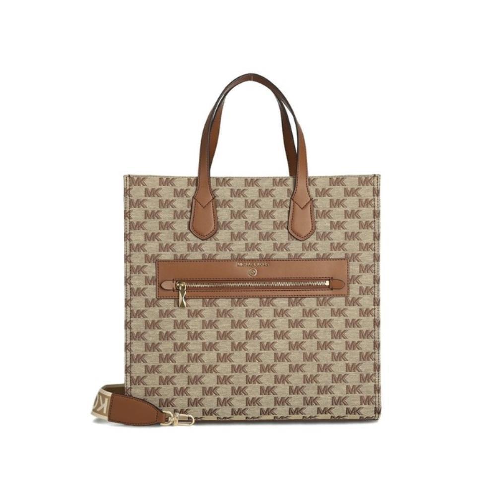 トートバッグ Michael Kors Kempner 30S3G4KT3J 015 BEIGE EBONY Tote Bag Cro