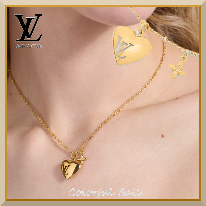 【可愛い♪】Louis Vuitton ネックレス・ブルーミング ハート 国内発送】Louis Vuitton ネックレス・ブルーミング ハート