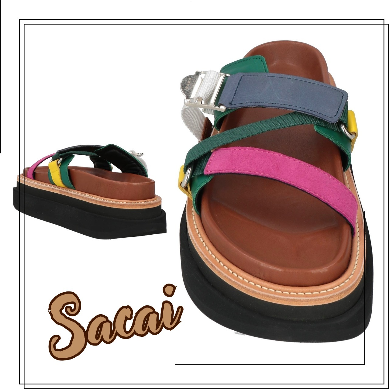 SACAI モーブ サンダル