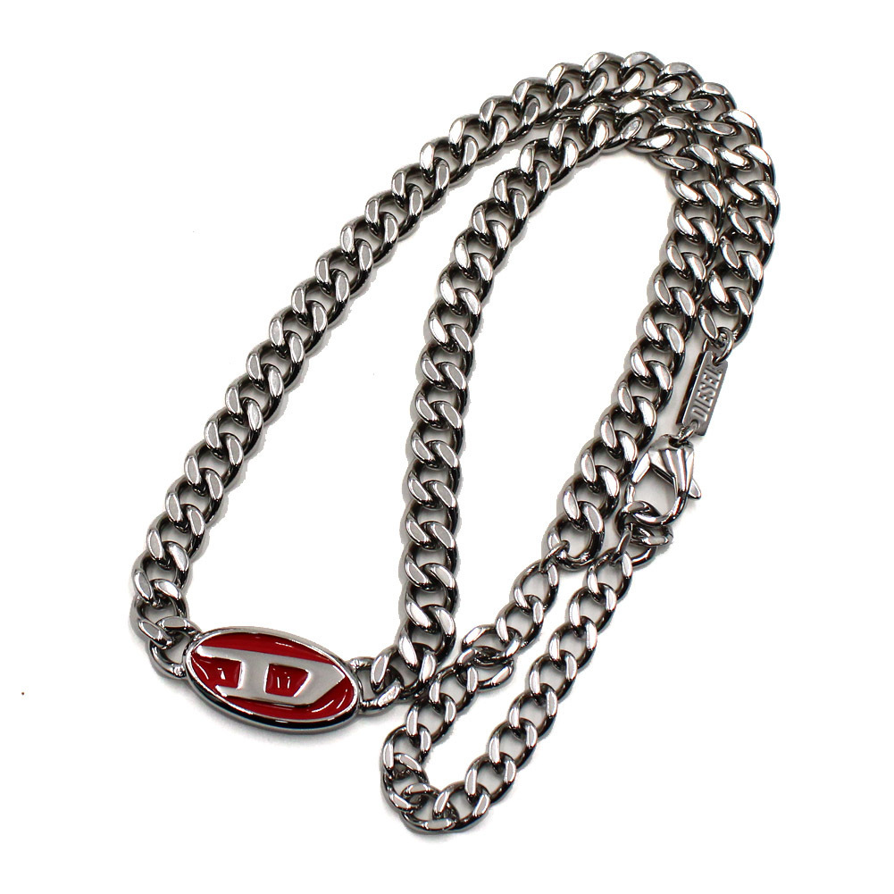 本物保証 無料ラッピング DIESEL ネックレス チェーン ロゴ