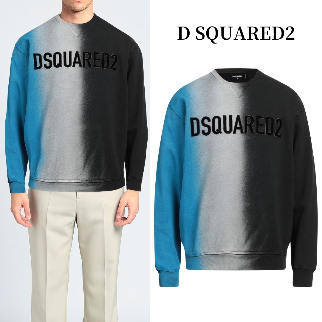 関税送料込【D SQUARED2】ロゴ フリーススウェット