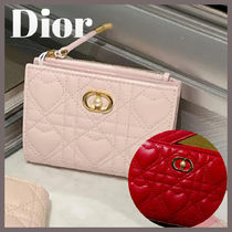【蛇のデザインがおしゃれ♡】Dior★ 折りたたみ財布 ハート♡】Dior Dioramour Dior Jolie Dahlia ウォレット (Dior