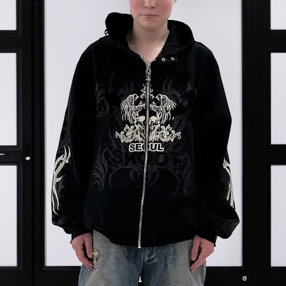 SKOOT HANDMEDOWNS 24AW Burnout Hoodie バーンアウト フーディ