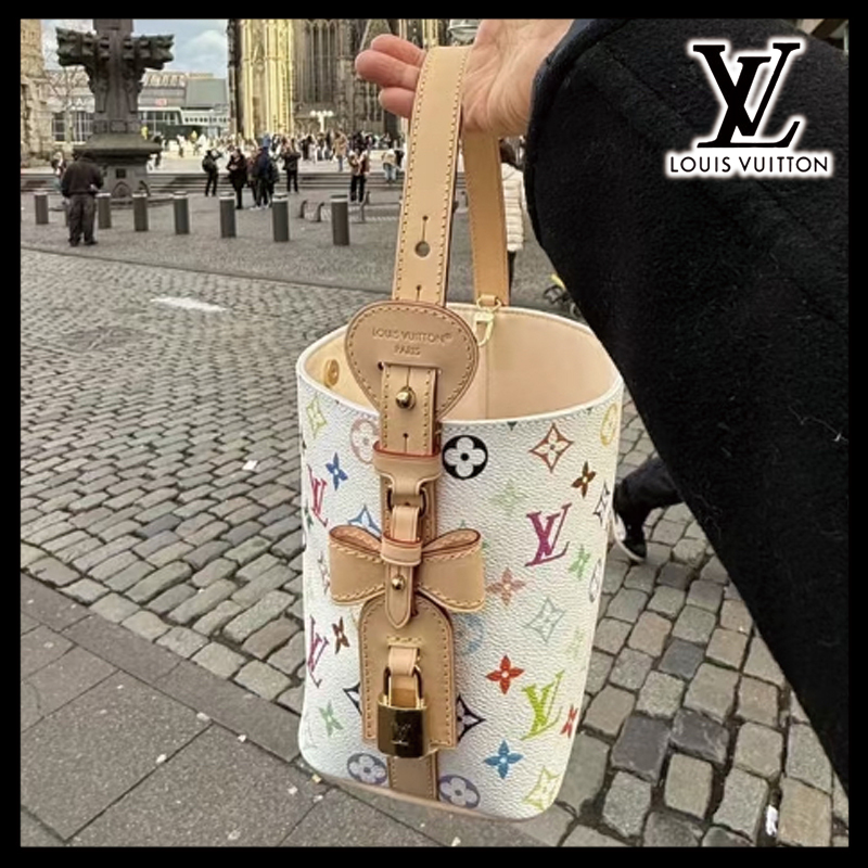 国内発送【可愛いリボン】Louis Vuitton 村上隆 オールイン BB